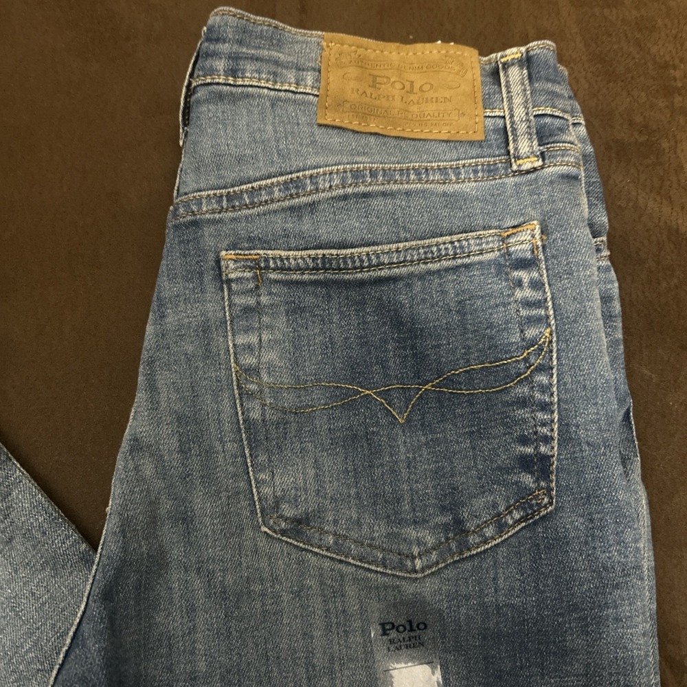 Polo Ralph Lauren Jeans Boys 16 Blue The Sullivan Slim Low Stretch Denim New